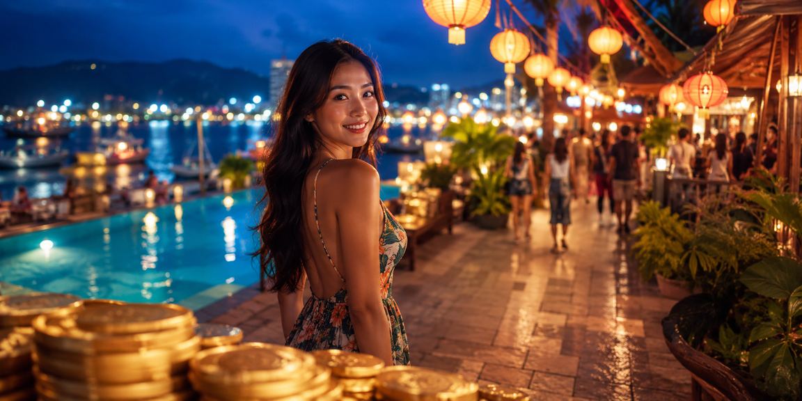 Không khí chợ đêm Vũng Tàu nơi thành viên VIP r16 trải nghiệm casino và cá cược trực tuyến